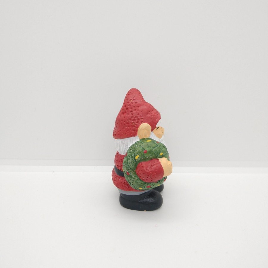 Liten tomte med krans Retro / Vintage