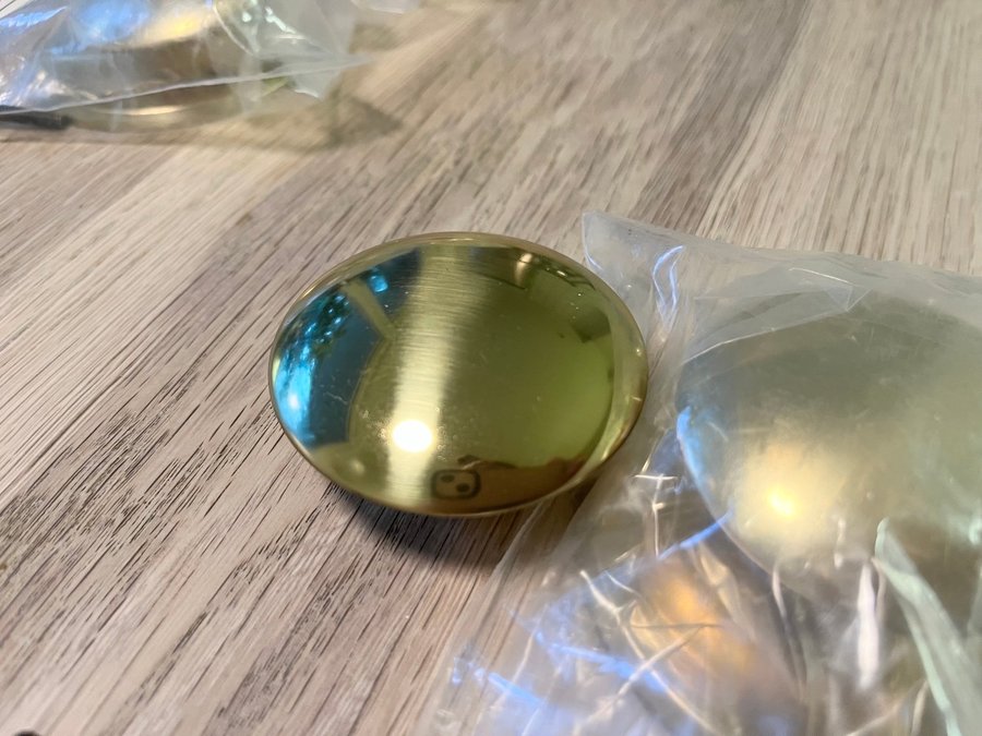 RETRO 70 TAL MÖBELBESLAG KNOPPAR BESLAG MÄSSING METALL GULD