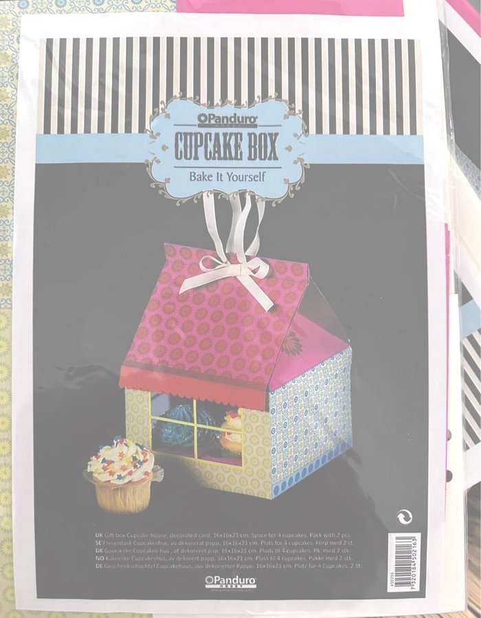 Panduro Cupcake Box - Bak-själv-låda för cupcakes