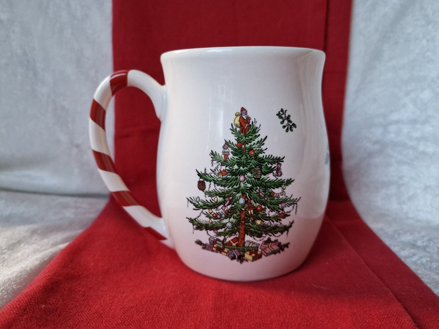 Jul Mugg med julmotiv Spode Christmas Tree Peppermint