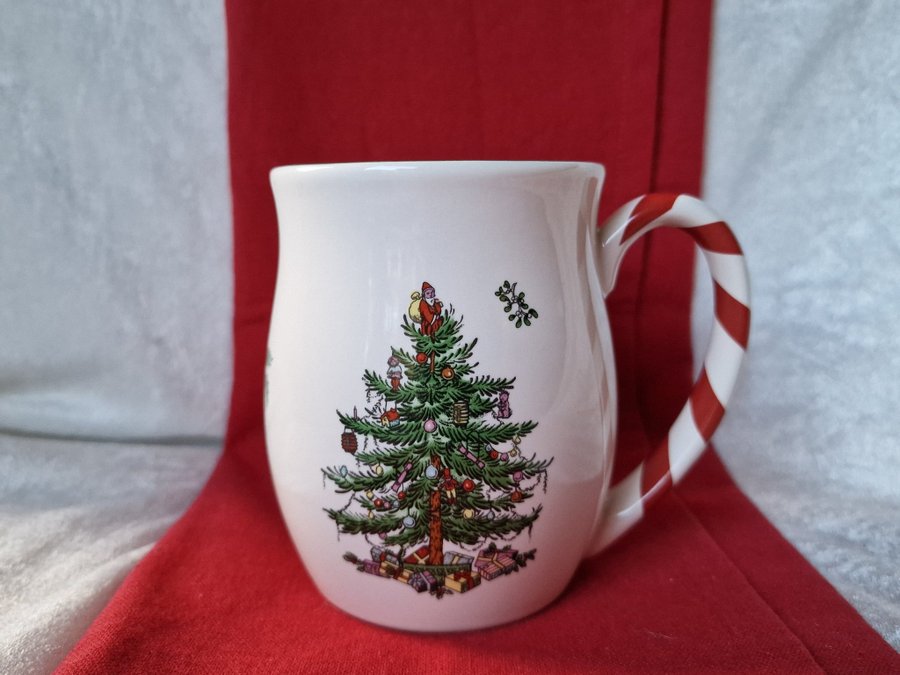 Jul Mugg med julmotiv Spode Christmas Tree Peppermint