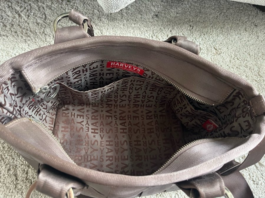 Vintage Harveys seatbelt bag Taupe