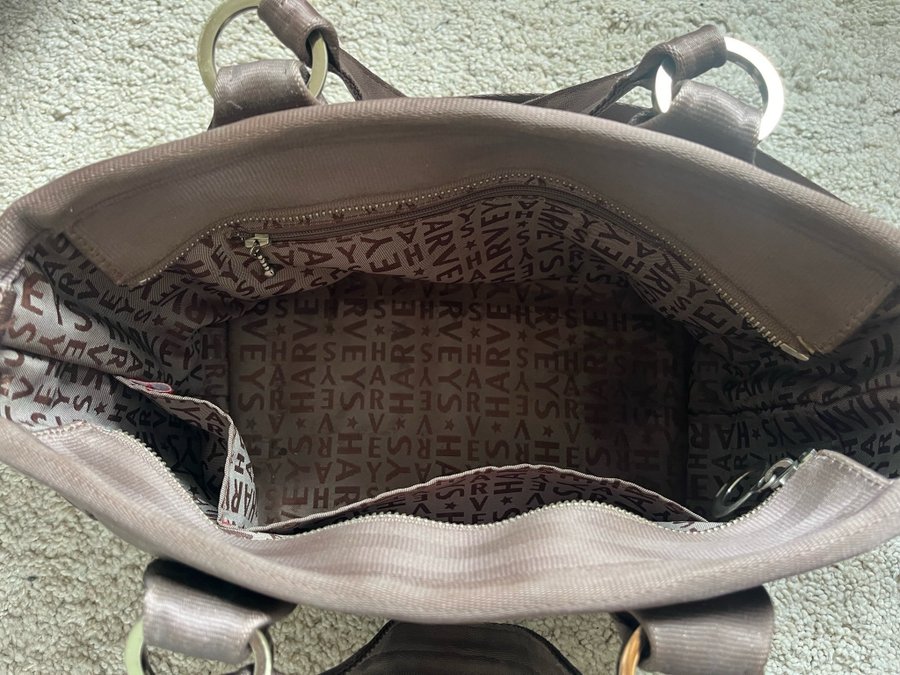 Vintage Harveys seatbelt bag Taupe