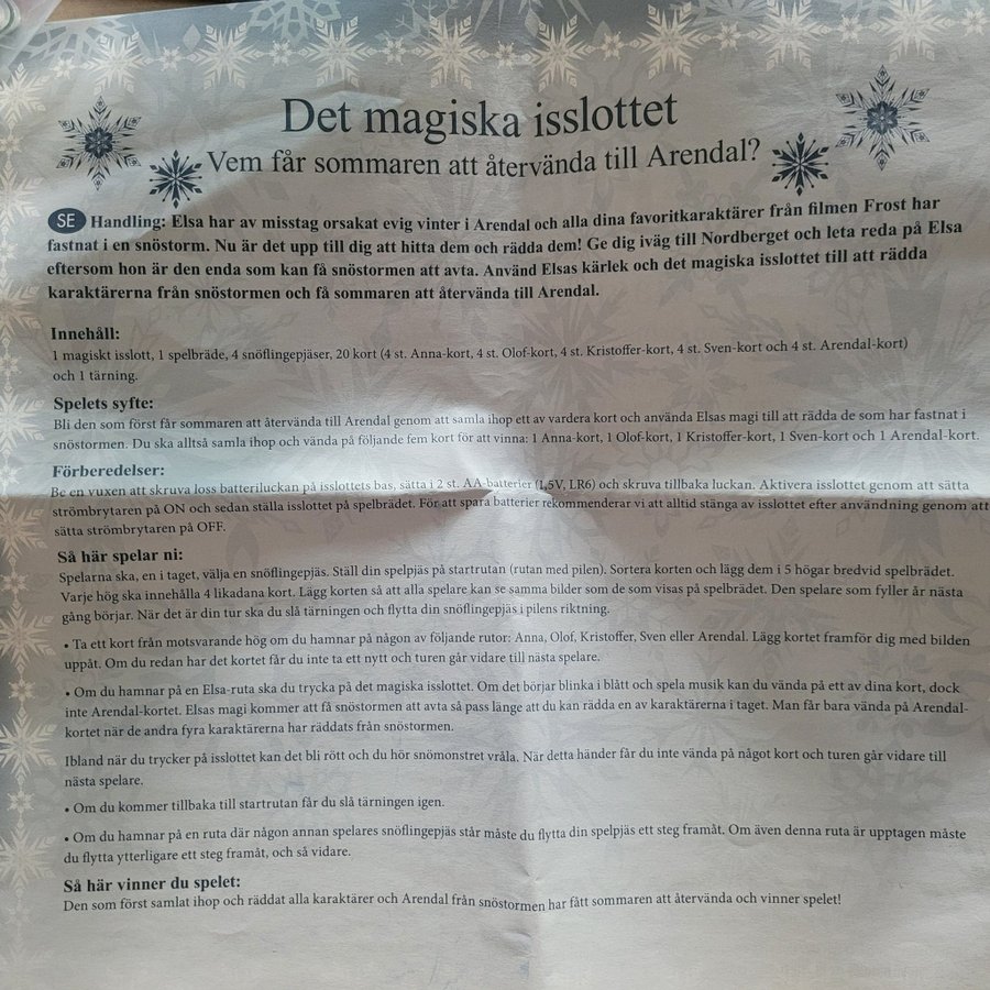 Det magiska isslottet frostspel