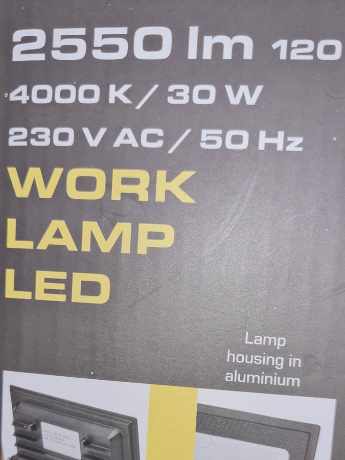 Arbetslampor LED 5 stycken 3st. 30 watt 2.st 10 watt