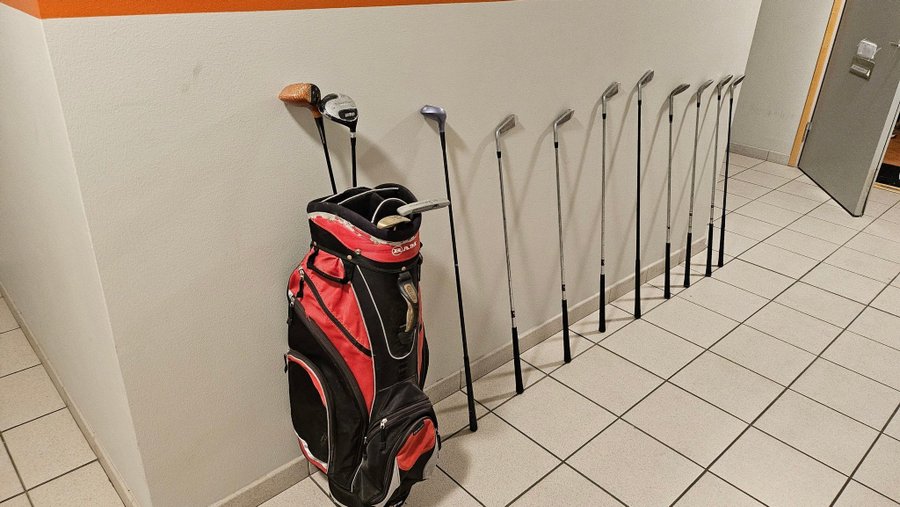 Golfset med väska