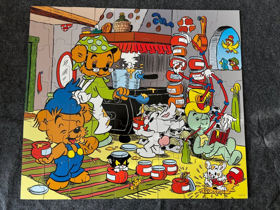 Bamse pussel 50 bitar barnpussel träpussel