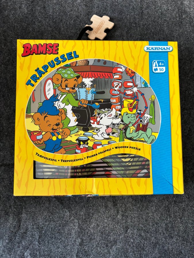 Bamse pussel 50 bitar barnpussel träpussel