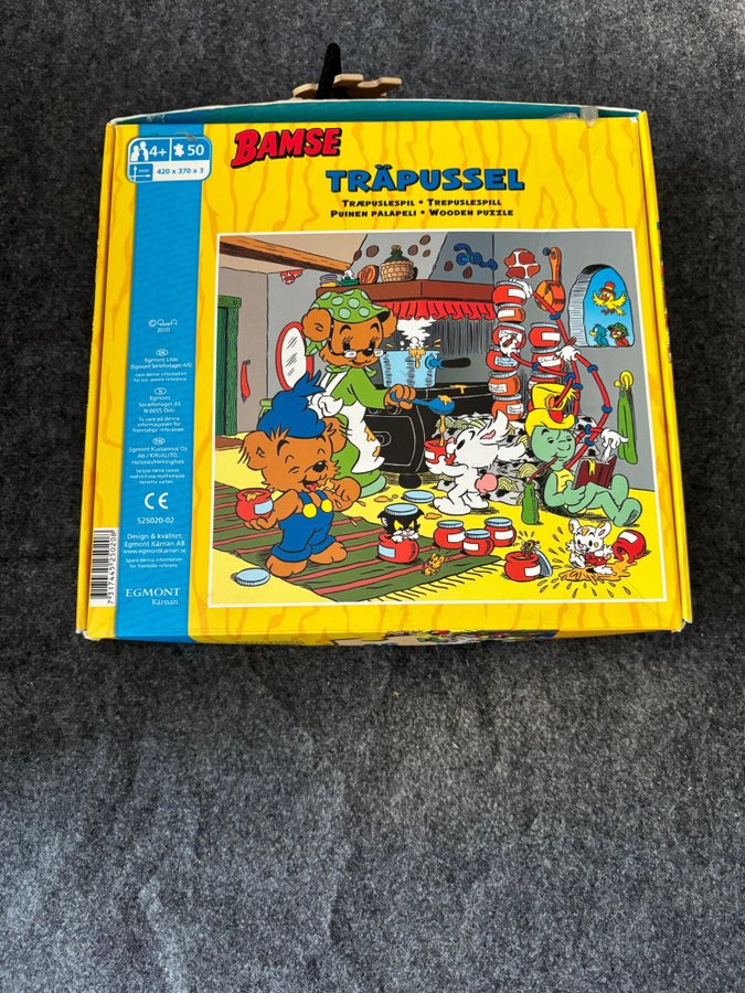 Bamse pussel 50 bitar barnpussel träpussel