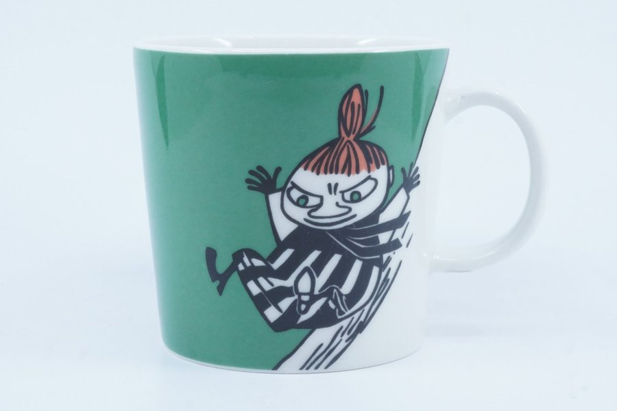 Muminmugg Lilla My glider, grön / Moomin Mug Little My Sliding [A]