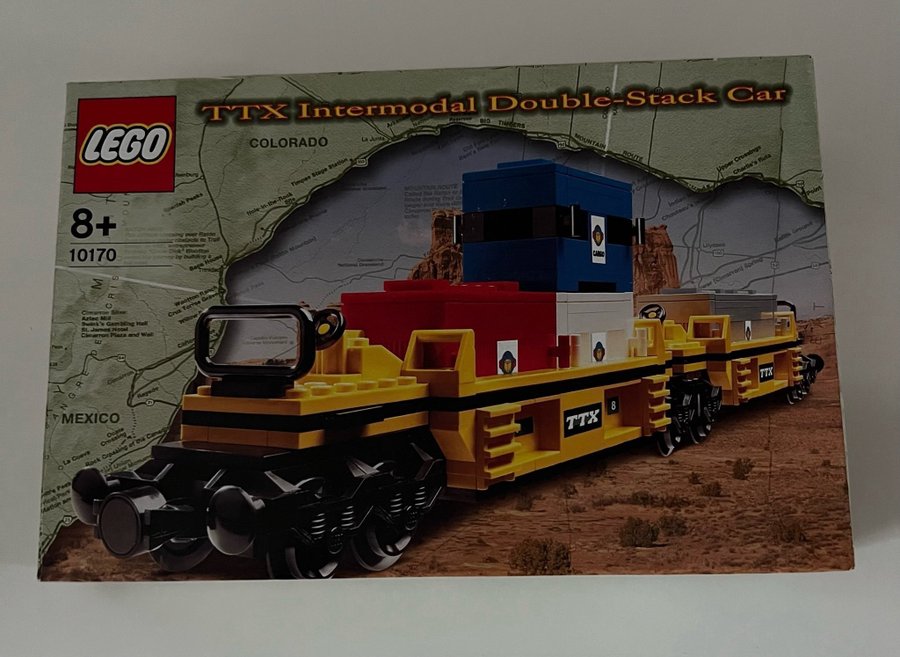 LEGO® City 10170 TTX Intermodal Double-Stack Car År 2005 Fint begagnat skick