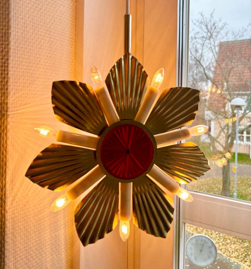 Retro Vintage OSRAM STELLA Stjärna Julstjärna Adventsstjärna Julbelysning