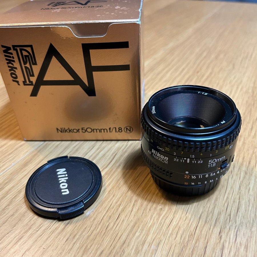 Nikon AF Nikkor 50mm f/1.8 Objektiv, fullframe