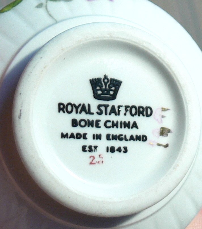 Vacker äldre kaffeservis Royal Stafford , England, 29 delar