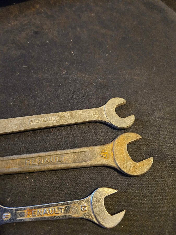 3 Vintage Renault Gaffelnøgler