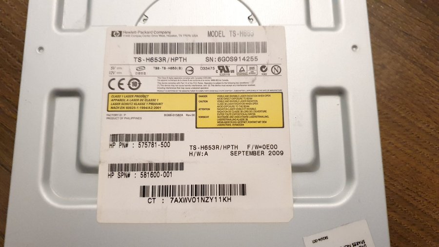 HP Intern sata CD/RW DVD/RW