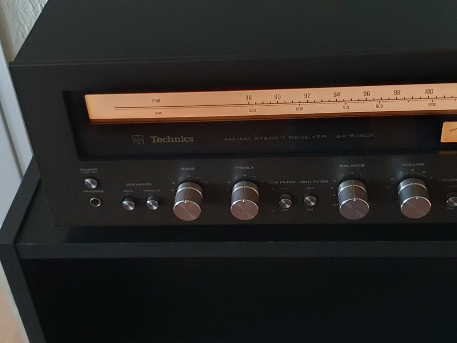 Technics SA-5460K FM/AM Stereo Receiver - som behöver repareras