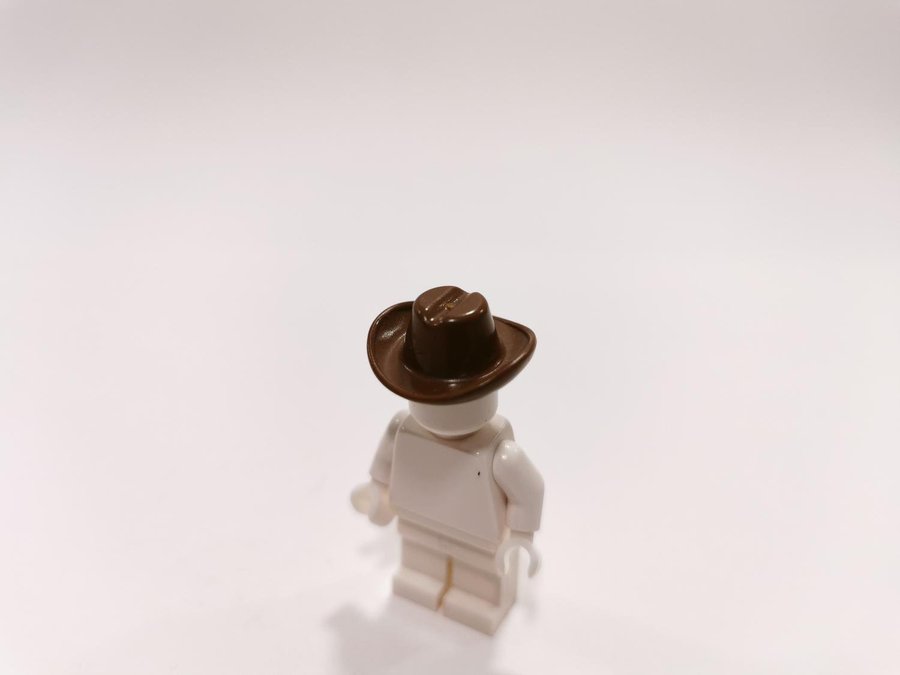 Lego - tillbehör - huvudbonad - hatt - western - part 3629 - brun (old brown)