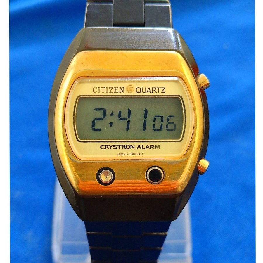 Crystron 502065 JDM Citizen’s world first LCD watch with an alarm 1975