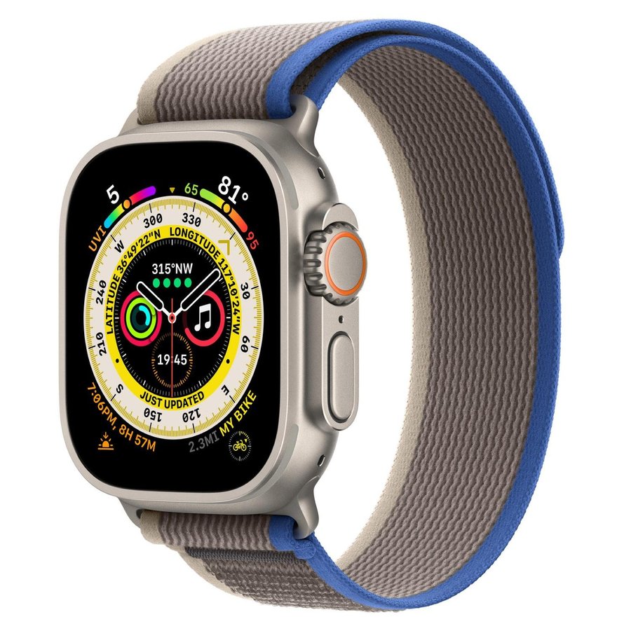 Trail Loop 38/40/41/42mm Apple Watch Armband - BLUE / GREY