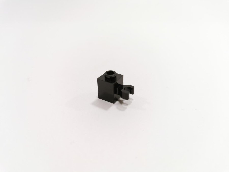 Lego - brick - modifierad - clips - 1x1 - part 30241 - svart