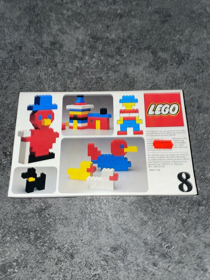 LEGO 8 - Klassisk byggesæt fra 1970'erne