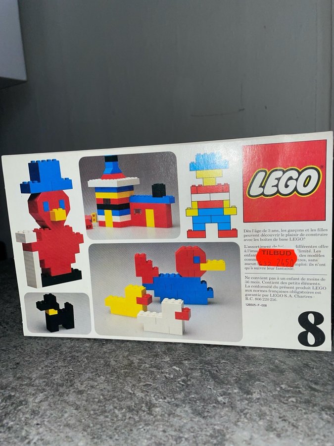 LEGO 8 - Klassisk byggesæt fra 1970'erne