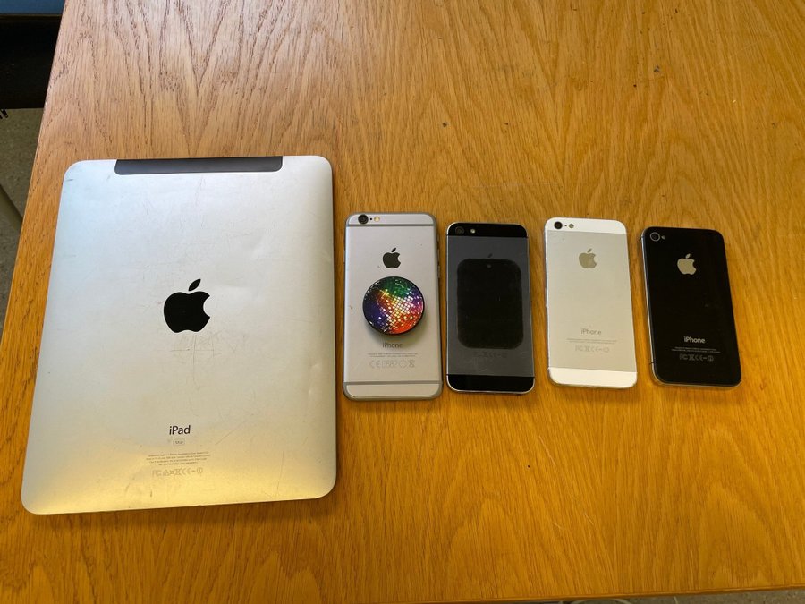 APPLE iPad, iPhone 6, iPhone 5 (2st), iPhone 4 - Trasigt - Reservdelar