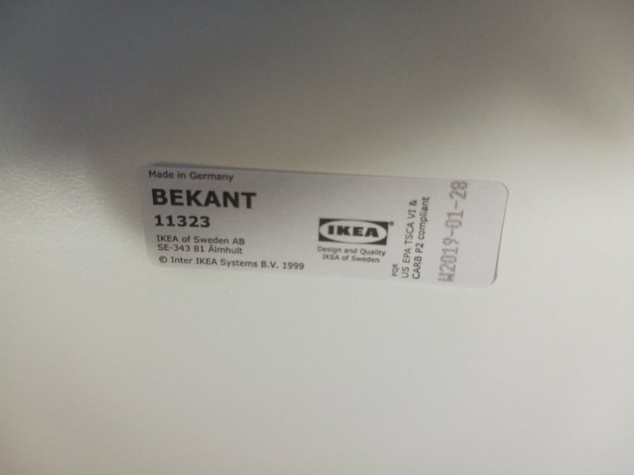 IKEA Bekant Skrivbord 120x80cm