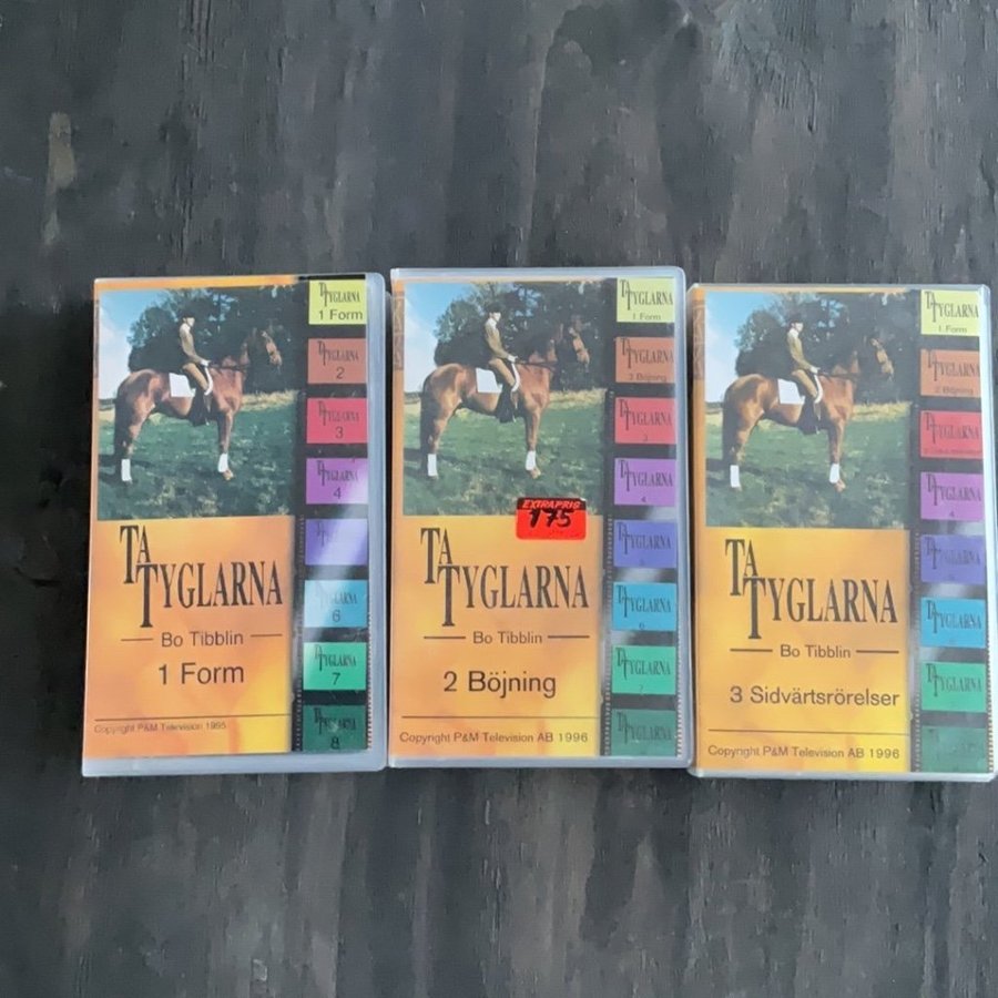 Ta Tyglarna - Bo Tibblin - VHS-kassetter (3 st)