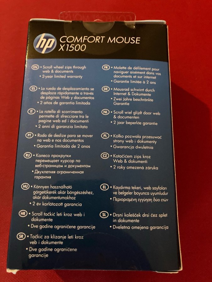 HP Comfort Mouse X1500