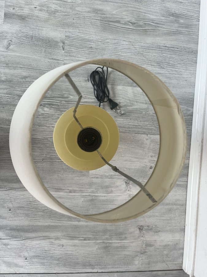 Vintage IKEA lamp keramik lampfot stor bordslampa retro