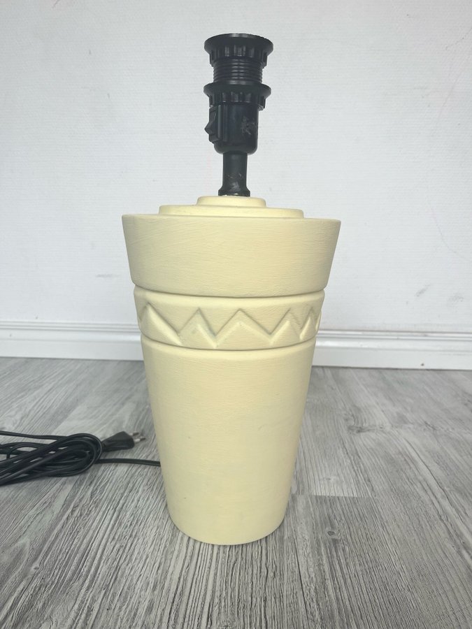 Vintage IKEA lamp keramik lampfot stor bordslampa retro