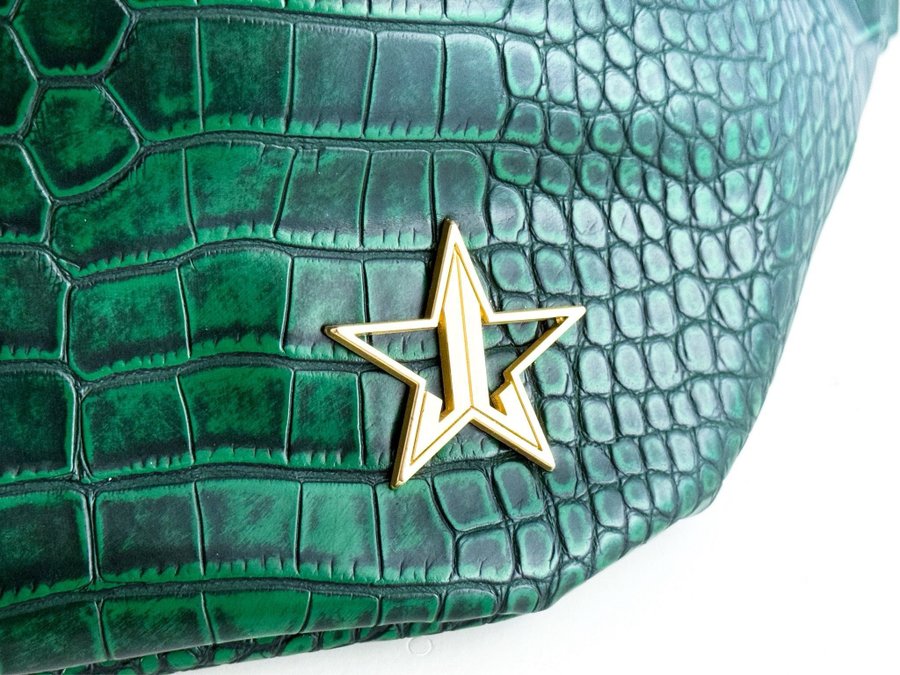 JEFFREE STAR Blood Money Green Crocodile Crossover Fanny Cross Body Bag