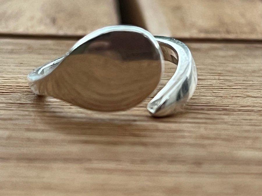 Tears ring Efva Attling silverring,