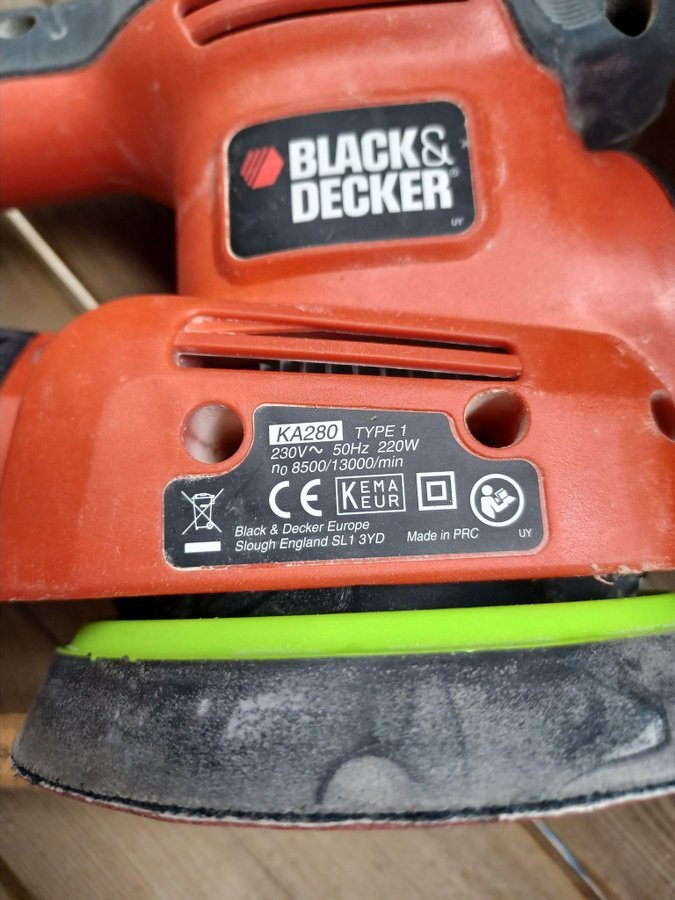 Black  Decker KA280 Slipmaskin