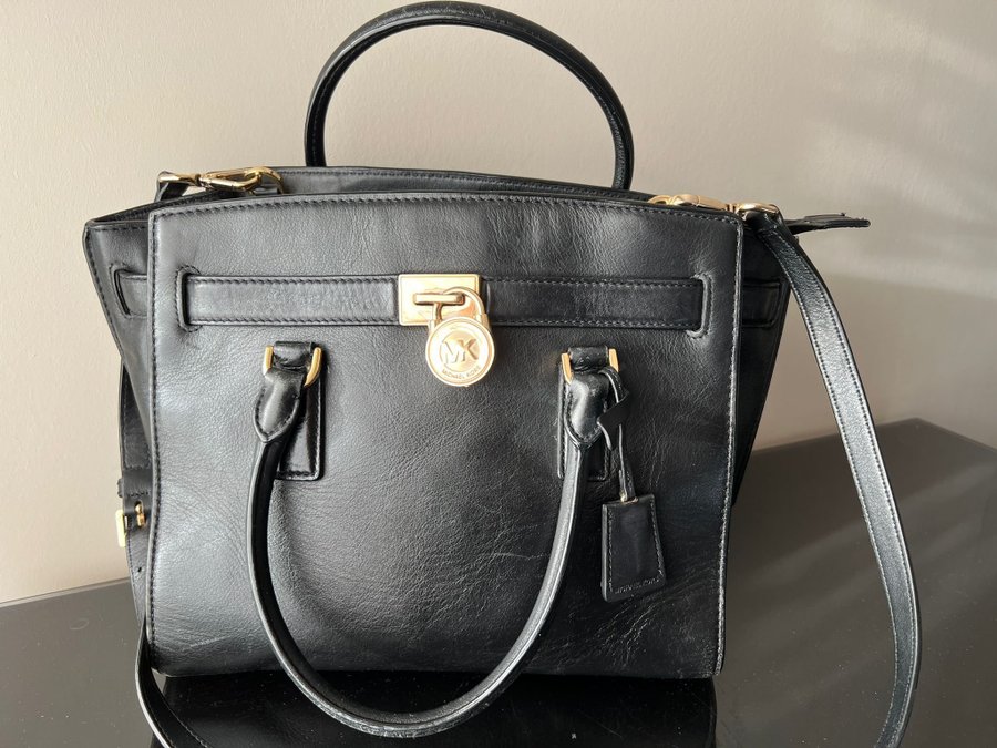 Michael kors tote bag väska skinn läder skinnväska elegant lyx