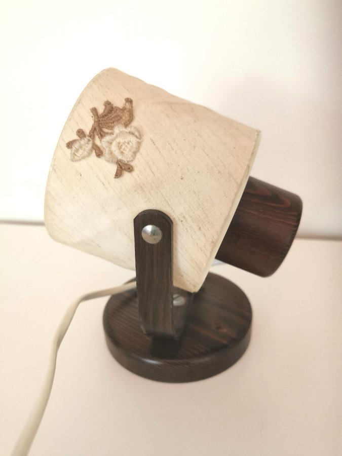 Vintage 1970~Wall lamp ~wood~retro lamp~