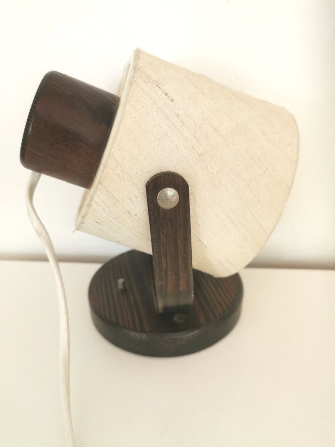 Vintage 1970~Wall lamp ~wood~retro lamp~