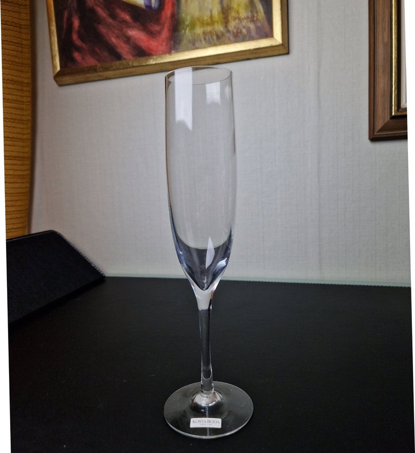 Kosta Boda champagneglas "ULRIKA " design Bertil Vallien