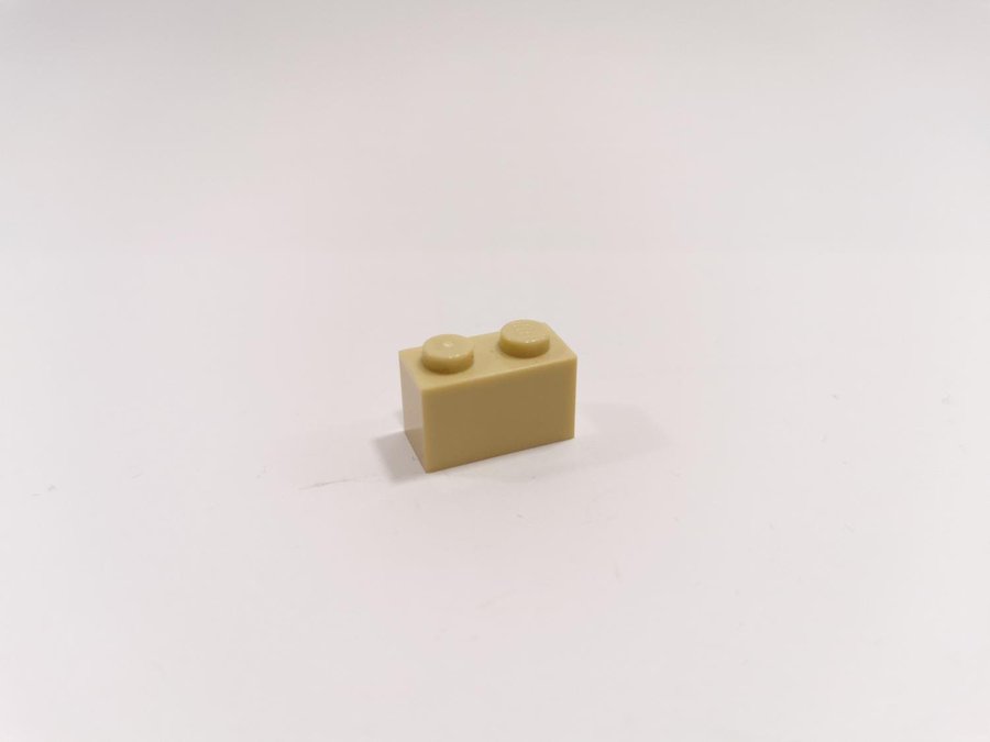 Lego - brick - bas - 1x2 - part 3004 - ljusbiege (tan)