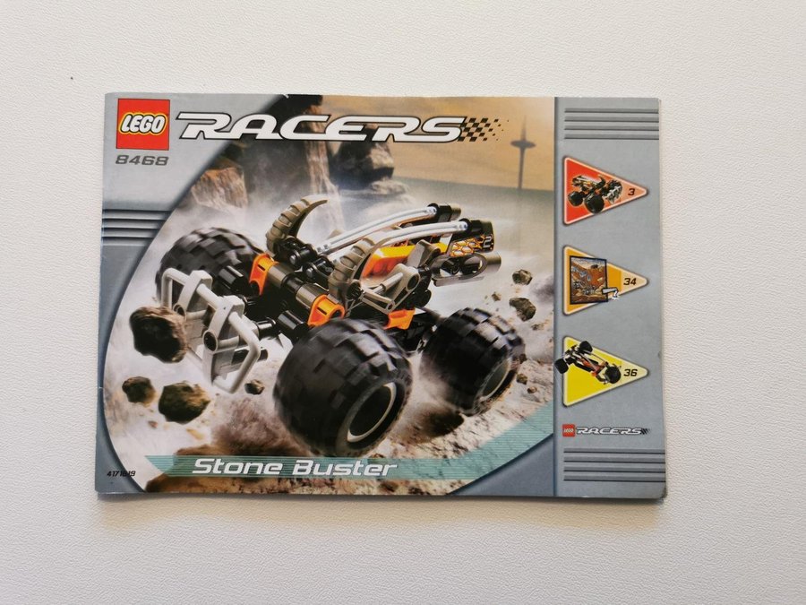 Lego - beskrivning - manual - racers - 8468