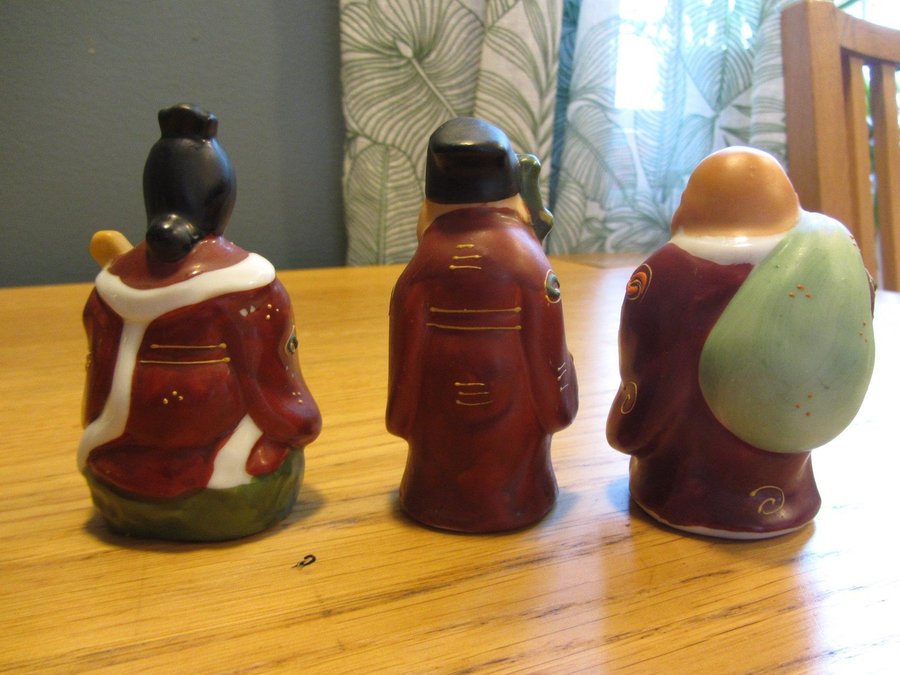 3st Asiatisk Figuriner Gubbar Prydnad Prydnadsfigurer samlare Kina/Japan