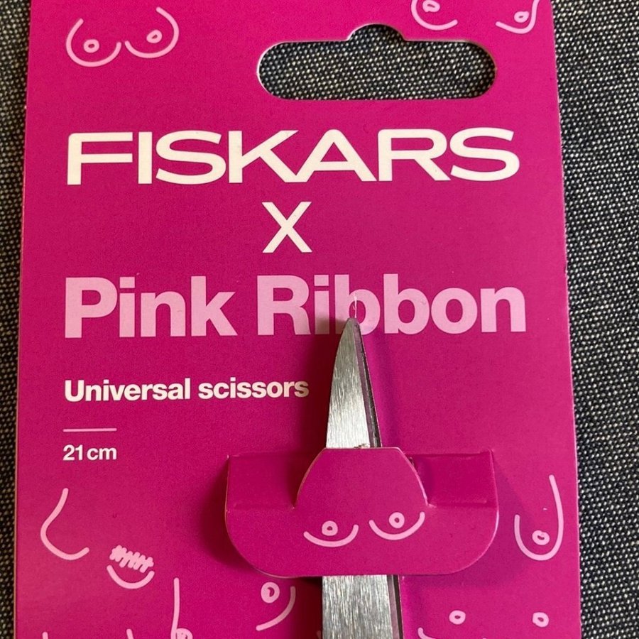 Fiskars x Pink Ribbon Universalsax 21cm