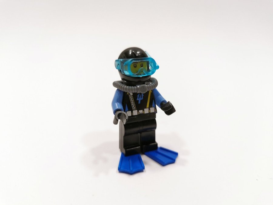 Lego - minifigur - divers - dykare - blå