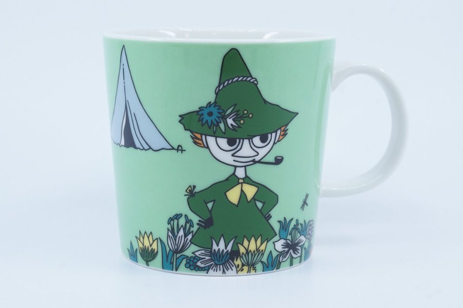 Muminmugg Snusmumriken grön / Moomin Mug Snufkin green