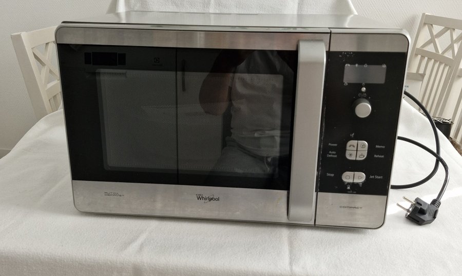 Fristående Microvågsugn Whirlpool-MWD240/IX. Compact Easytronic.