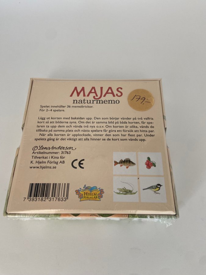 Majas naturmemo memo memory spel nytt