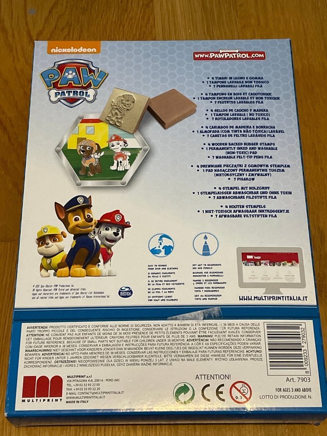 Helt ny Paw Patrol stämpelset