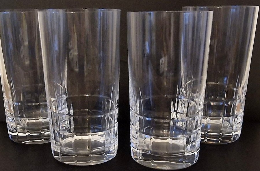 4 st Kosta Boda City Ölglas Longdrinkglas grogglas highballglas Vicke Lindstrand